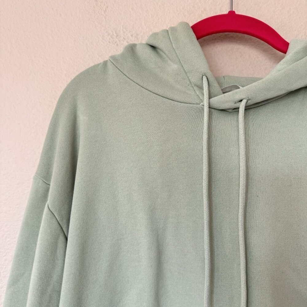 H&M light mint green Hoodie size Small cotton blend Polyester Loungewear - Picture 2 of 7